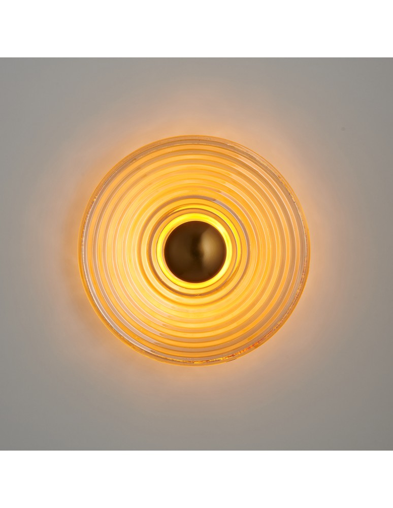 Step Into Design Lampa ścienna HELIOS 30 cm bursztynowo złota ST-X007W amber Step Into Design Lampa ścienna HELIOS 30 cm bursztynowo złota ST-X007W amber