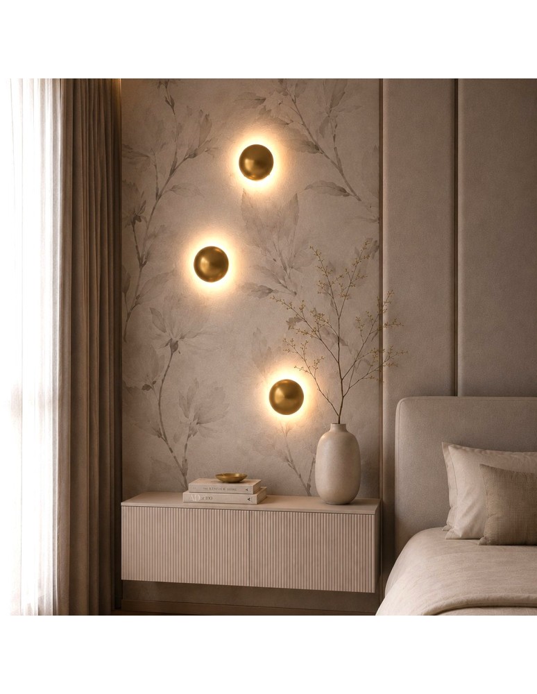 Step Into Design Lampa ścienna BUTTON 16 cm LED złoty ST-9931W gold