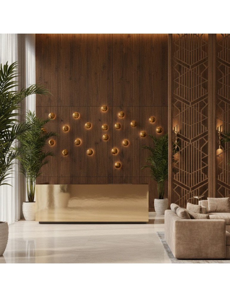 Step Into Design Lampa ścienna BUTTON 16 cm LED złoty ST-9931W gold