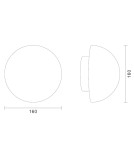 Step Into Design Lampa ścienna BUTTON 16 cm LED złoty ST-9931W gold