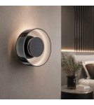 Step Into Design Lampa ścienna DONUT 18 cm - LED, szkło, szaro-czarna ST-5072W smoky black Step Into Design Lampa ścienna DONUT 18 cm - LED, szkło, szaro-czarna ST-5072W smoky black