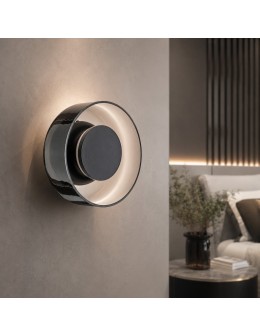 Step Into Design Lampa ścienna DONUT 18 cm - LED, szkło, szaro-czarna ST-5072W smoky black - produkt 2