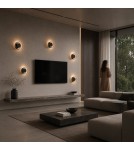 Step Into Design Lampa ścienna DONUT 18 cm - LED, szkło, szaro-czarna ST-5072W smoky black Step Into Design Lampa ścienna DONUT 18 cm - LED, szkło, szaro-czarna ST-5072W smoky black