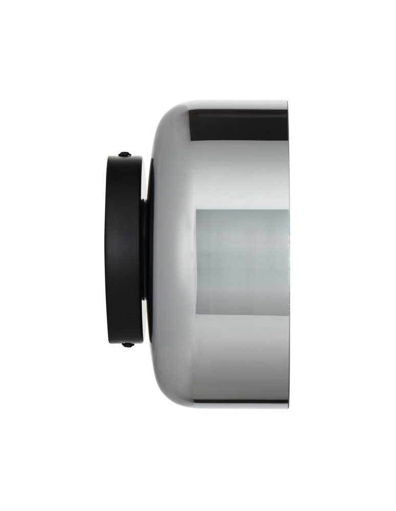 Step Into Design Lampa ścienna DONUT 18 cm - LED, szkło, szaro-czarna ST-5072W smoky black Step Into Design Lampa ścienna DONUT 18 cm - LED, szkło, szaro-czarna ST-5072W smoky black
