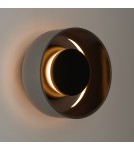 Step Into Design Lampa ścienna DONUT 18 cm - LED, szkło, szaro-czarna ST-5072W smoky black Step Into Design Lampa ścienna DONUT 18 cm - LED, szkło, szaro-czarna ST-5072W smoky black