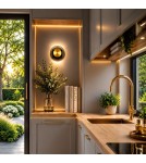 Step Into Design Lampa ścienna DONUT 18 cm - LED, szkło, szaro-złota ST-5072W smoky gold