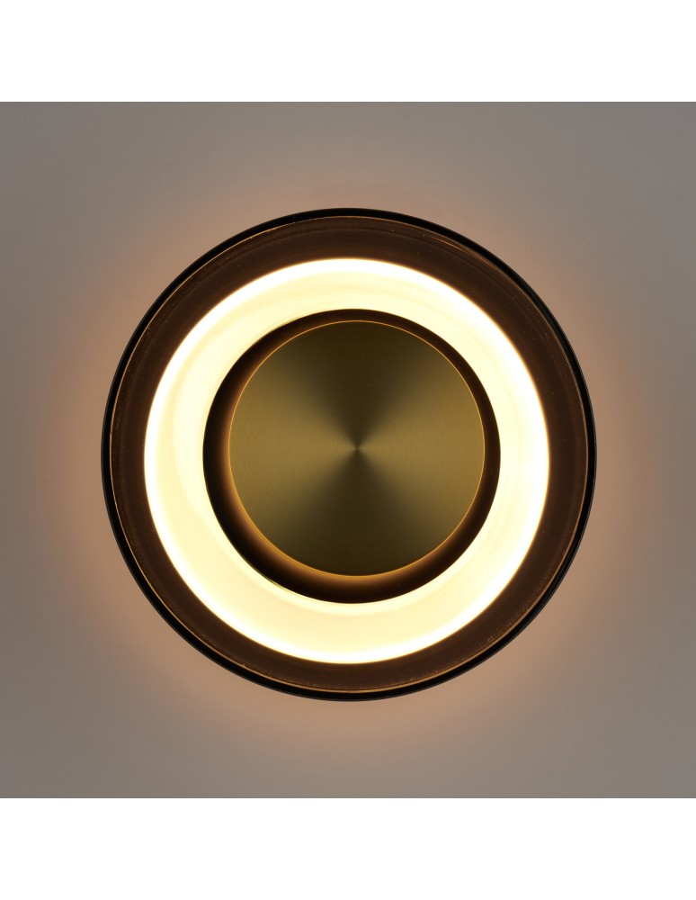 Step Into Design Lampa ścienna DONUT 18 cm - LED, szkło, szaro-złota ST-5072W smoky gold