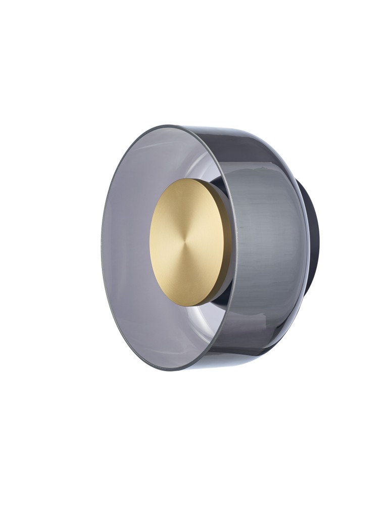 Step Into Design Lampa ścienna DONUT 18 cm - LED, szkło, szaro-złota ST-5072W smoky gold