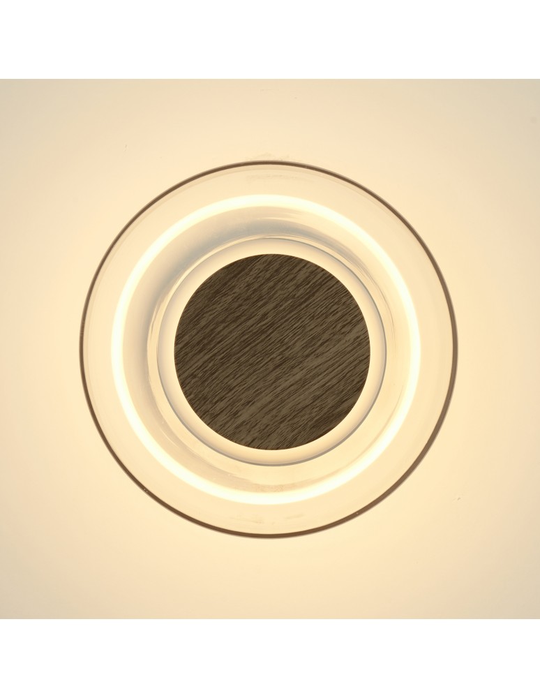 Step Into Design Lampa ścienna DONUT 18 – LED, szkło transparentne, brąz orzechowy ST-5072W transparent brown Step Into Design Lampa ścienna DONUT 18 – LED, szkło transparentne, brąz orzechowy ST-5072W transparent brown