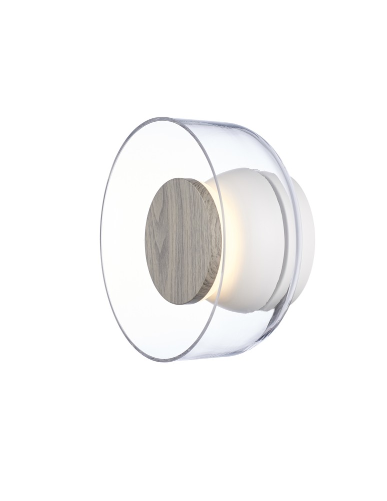 Step Into Design Lampa ścienna DONUT 18 – LED, szkło transparentne, brąz orzechowy ST-5072W transparent brown Step Into Design Lampa ścienna DONUT 18 – LED, szkło transparentne, brąz orzechowy ST-5072W transparent brown