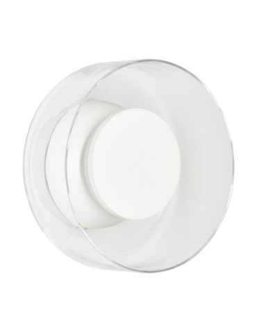 Step Into Design Lampa ścienna DONUT 18 – LED, szkło transparentne, biały środek ST-5072W transparent white