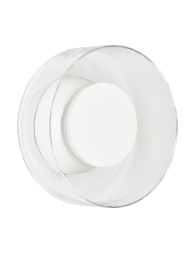 Step Into Design Lampa ścienna DONUT 18 – LED, szkło transparentne, biały środek ST-5072W transparent white Step Into Design Lampa ścienna DONUT 18 – LED, szkło transparentne, biały środek ST-5072W transparent white