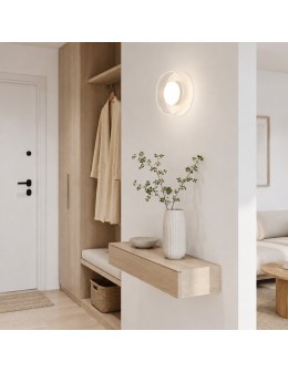 Step Into Design Lampa ścienna DONUT 18 – LED, szkło transparentne, biały środek ST-5072W transparent white - produkt 2