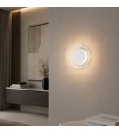 Step Into Design Lampa ścienna DONUT 18 – LED, szkło transparentne, biały środek ST-5072W transparent white Step Into Design Lampa ścienna DONUT 18 – LED, szkło transparentne, biały środek ST-5072W transparent white