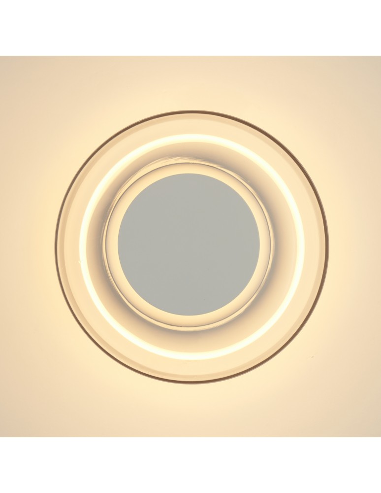 Step Into Design Lampa ścienna DONUT 18 – LED, szkło transparentne, biały środek ST-5072W transparent white Step Into Design Lampa ścienna DONUT 18 – LED, szkło transparentne, biały środek ST-5072W transparent white