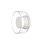Step Into Design Lampa ścienna DONUT 18 – LED, szkło transparentne, biały środek ST-5072W transparent white Step Into Design Lampa ścienna DONUT 18 – LED, szkło transparentne, biały środek ST-5072W transparent white