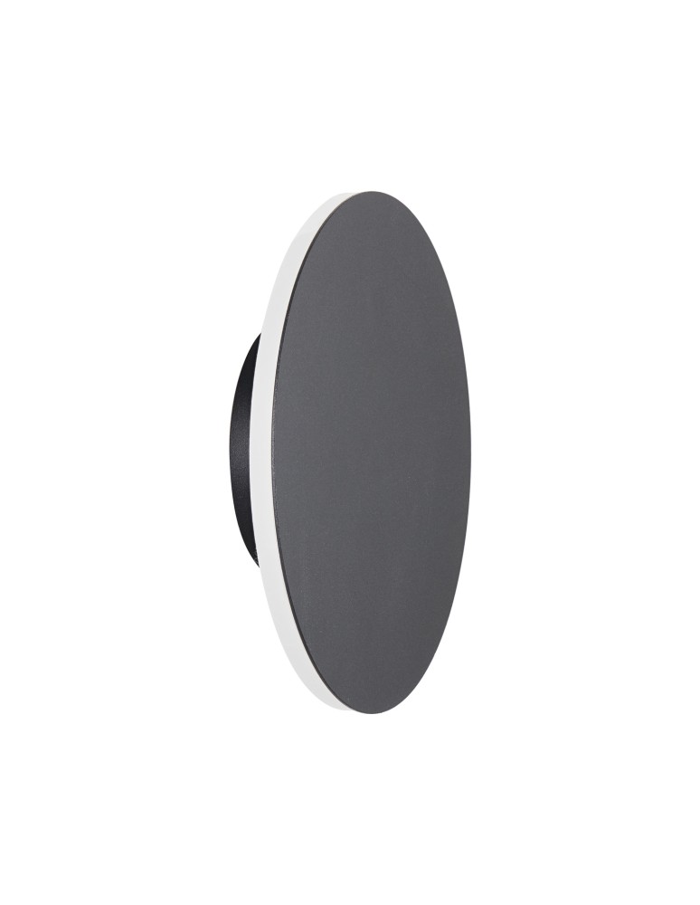 Step Into Design Lampa ścienna NYX 20 cm - LED okrągła, metalowa, czarna ST-8293W/20 black