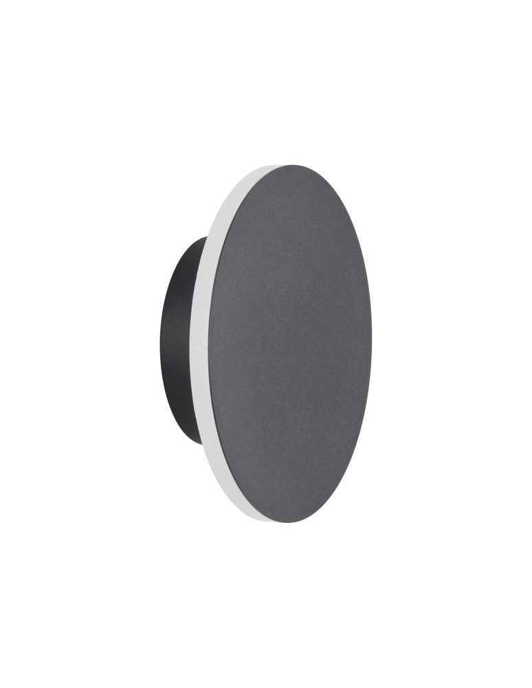 Step Into Design Lampa ścienna NYX 15 cm - LED okrągła, metalowa, czarna ST-8293W/15 black