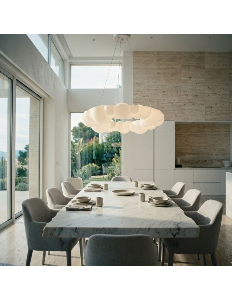 Step Into Design Lampa wisząca CLOUD 50 cm- akrylowa, w kształcie chmurki  3000 - 4000 - 6000 K ST-DL6123P-50