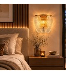 Step Into Design Lampa ścienna FIORE 30 cm - kinkiet złoty, kryształowy ST-D8584W