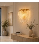 Step Into Design Lampa ścienna FIORE 30 cm - kinkiet złoty, kryształowy ST-D8584W