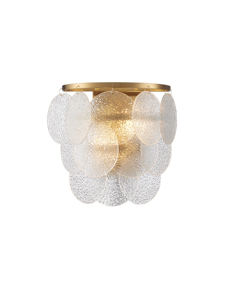Step Into Design Lampa ścienna FIORE 30 cm - kinkiet złoty, kryształowy ST-D8584W