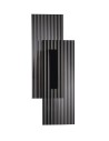 Step Into Design Lampa ścienna NOIR LED, kinkiet czarny ryflowany dwustronny ST-HC-D09 Step Into Design Lampa ścienna NOIR LED, kinkiet czarny ryflowany dwustronny ST-HC-D09