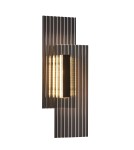 Step Into Design Lampa ścienna NOIR LED, kinkiet czarny ryflowany dwustronny ST-HC-D09 Step Into Design Lampa ścienna NOIR LED, kinkiet czarny ryflowany dwustronny ST-HC-D09