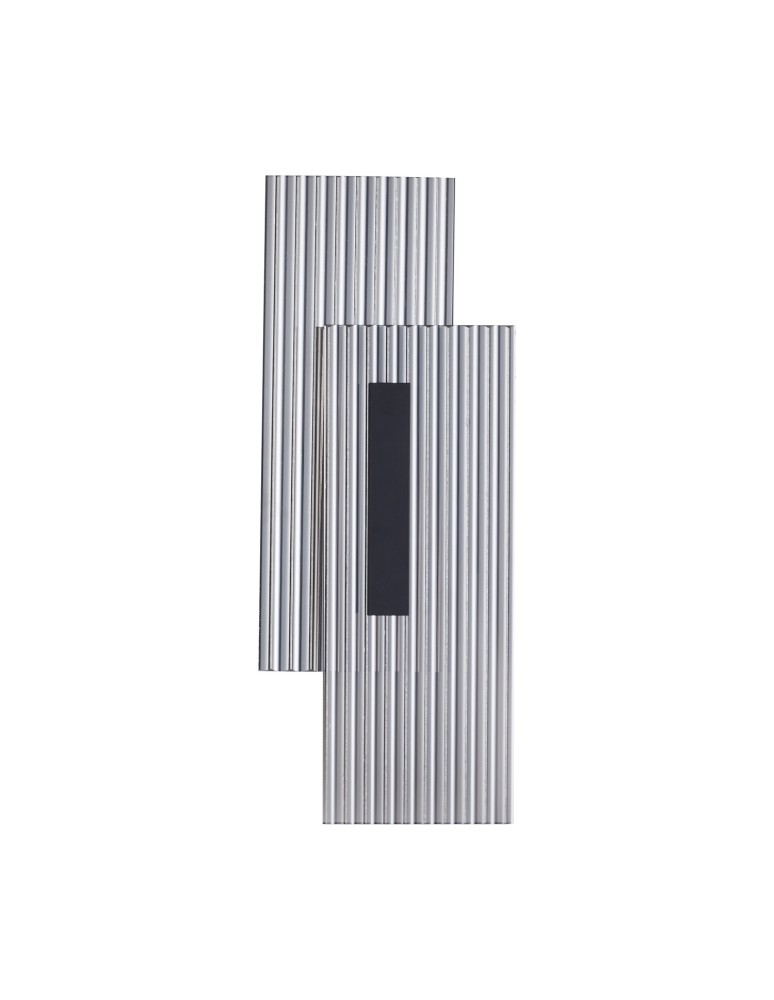 Step Into Design Lampa ścienna NOIR LED, kinkiet czarny ryflowany dwustronny ST-HC-D09 Step Into Design Lampa ścienna NOIR LED, kinkiet czarny ryflowany dwustronny ST-HC-D09