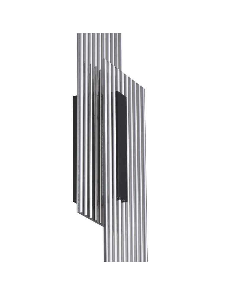 Step Into Design Lampa ścienna NOIR LED, kinkiet czarny ryflowany dwustronny ST-HC-D09 Step Into Design Lampa ścienna NOIR LED, kinkiet czarny ryflowany dwustronny ST-HC-D09
