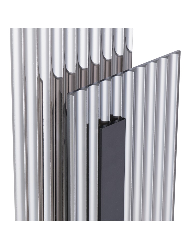 Step Into Design Lampa ścienna NOIR LED, kinkiet czarny ryflowany dwustronny ST-HC-D09 Step Into Design Lampa ścienna NOIR LED, kinkiet czarny ryflowany dwustronny ST-HC-D09