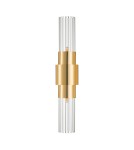 Step Into Design Lampa ścienna GLOW 46 cm - kinkiet złoty, szkło ryflowane ST-DW7790