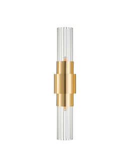 Step Into Design Lampa ścienna GLOW 46 cm - kinkiet złoty, szkło ryflowane ST-DW7790