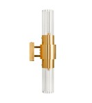 Step Into Design Lampa ścienna GLOW 46 cm - kinkiet złoty, szkło ryflowane ST-DW7790