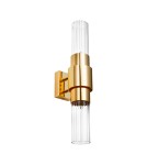 Step Into Design Lampa ścienna GLOW 46 cm - kinkiet złoty, szkło ryflowane ST-DW7790