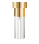 Step Into Design Lampa ścienna GLOW 46 cm - kinkiet złoty, szkło ryflowane ST-DW7790