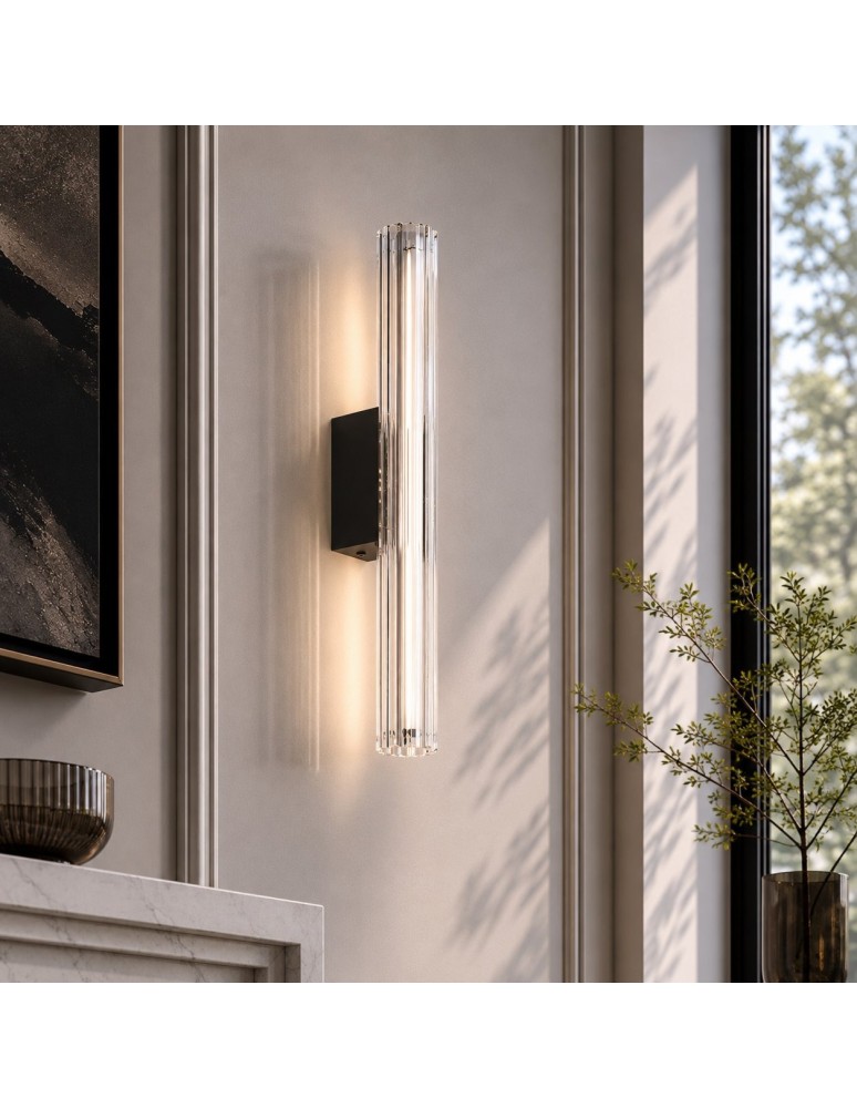 Step Into Design Lampa ścienna VERTI 40 cm - LED, transparentna tuba ST-HC-D14-H400