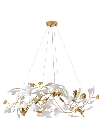 Step Into Design Lampa wisząca BOTANIKA GOLD 100 cm - złota, G9, regulowana, designerska XY080P-L1000 gold