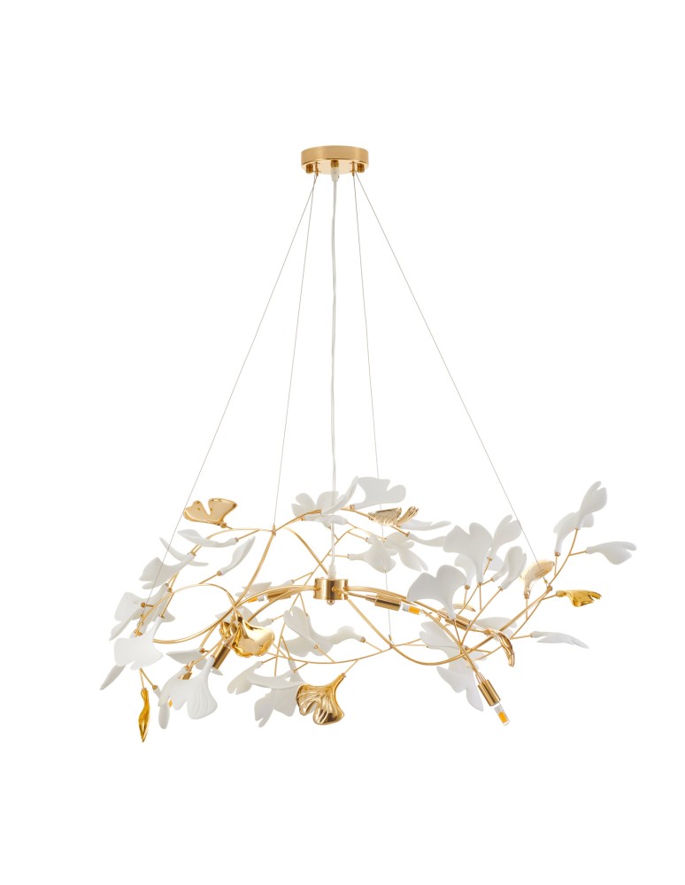Step Into Design Lampa wisząca BOTANIKA GOLD 100 cm - złota, G9, regulowana, designerska XY080P-L1000 gold