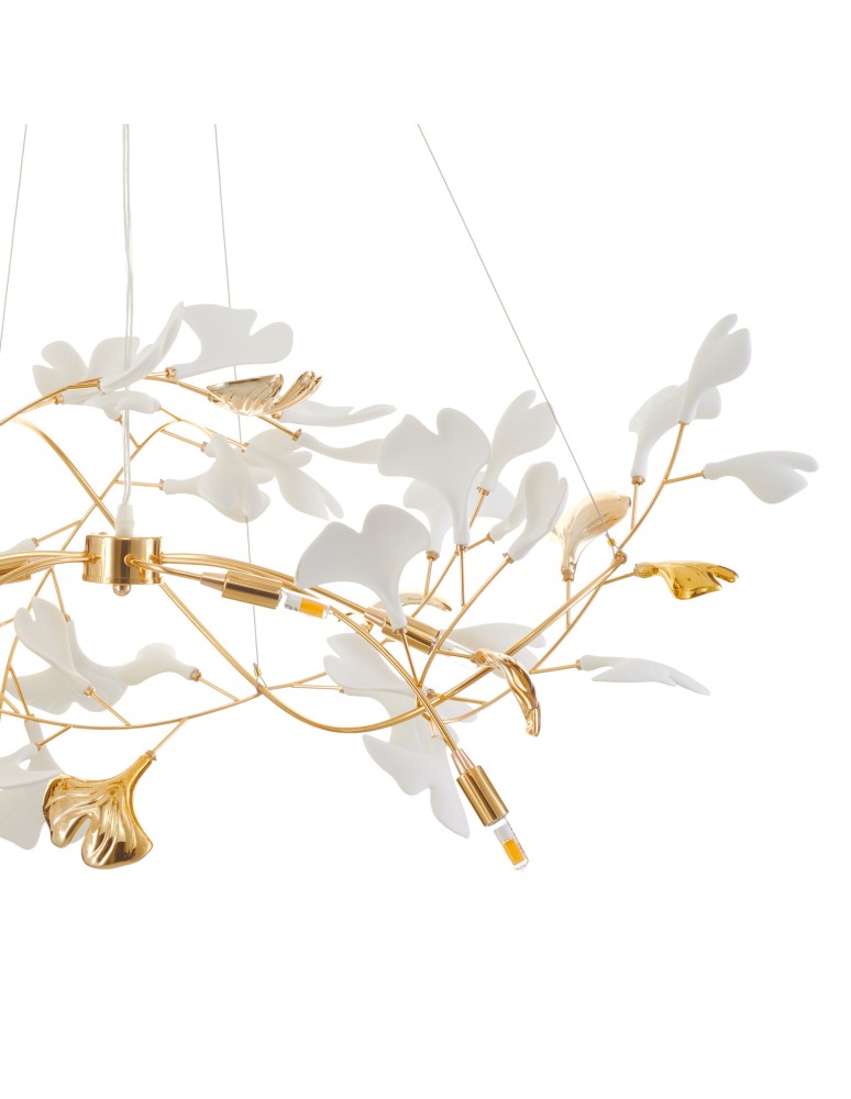 Step Into Design Lampa wisząca BOTANIKA GOLD 100 cm - złota, G9, regulowana, designerska XY080P-L1000 gold