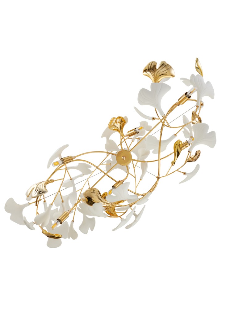Step Into Design Lampa wisząca BOTANIKA GOLD 100 cm - złota, G9, regulowana, designerska XY080P-L1000 gold
