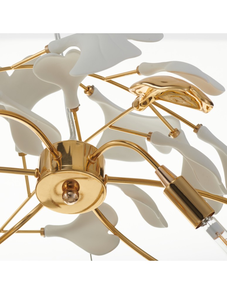 Step Into Design Lampa wisząca BOTANIKA GOLD 100 cm - złota, G9, regulowana, designerska XY080P-L1000 gold