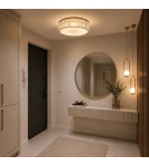 Step Into Design Plafon sufitowy glamour MAGIA 40 cm - złoty szczotkowany, kryształy K9 ST-D8801C-R40-MAGIA