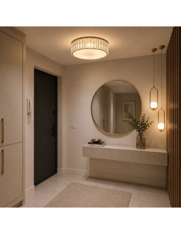 Step Into Design Plafon sufitowy glamour MAGIA 40 cm - złoty szczotkowany, kryształy K9 ST-D8801C-R40-MAGIA - product 2