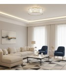 Step Into Design Plafon sufitowy glamour MAGIA 40 cm - złoty szczotkowany, kryształy K9 ST-D8801C-R40-MAGIA