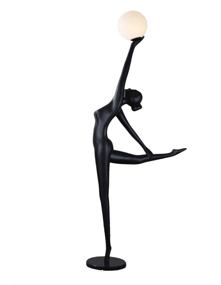 Step Into Design Lampa podłogowa WOMAN BALLERINA czarna 210 cm F9221 Step Into Design Lampa podłogowa WOMAN BALLERINA czarna 210 cm F9221