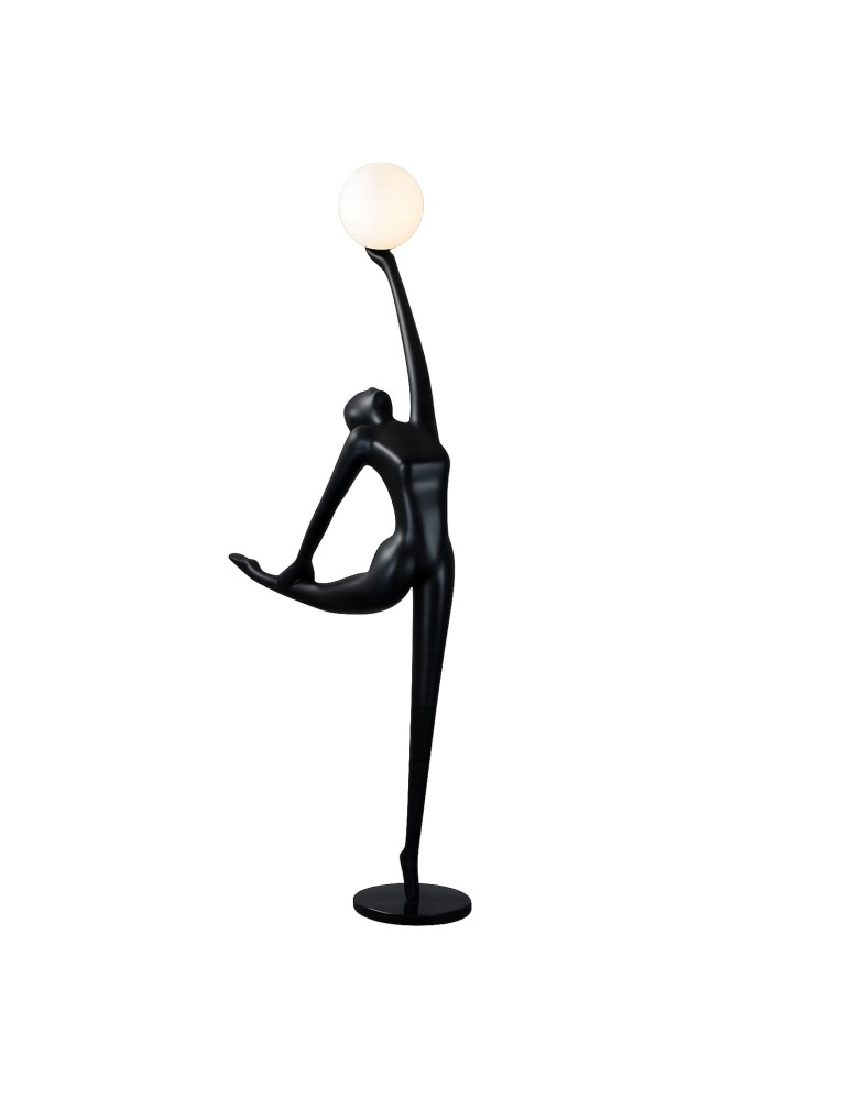 Step Into Design Lampa podłogowa WOMAN BALLERINA czarna 210 cm F9221 Step Into Design Lampa podłogowa WOMAN BALLERINA czarna 210 cm F9221