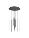 Ideal Lux Lampa Wisząca LOOK LED SP12 ROUND DROP D16 ON-OFF NE 3000K Czarny 263434