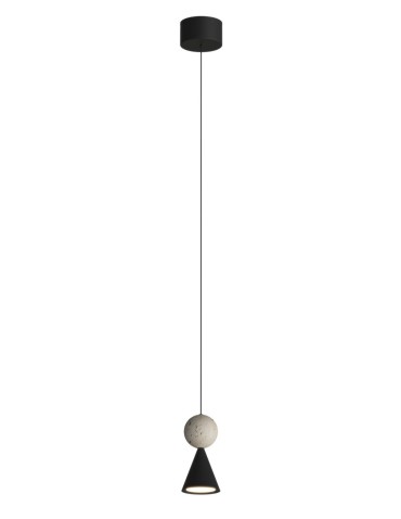 Maxlight P0683 Bingo Lampa Wisząca czarny