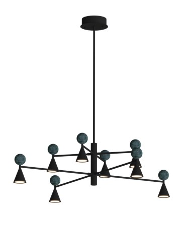 Maxlight P0684 Bingo 57W Lampa Wisząca czarny